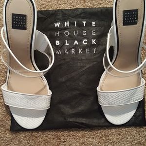 WHBM Genuine Leather Slip-on Wedges